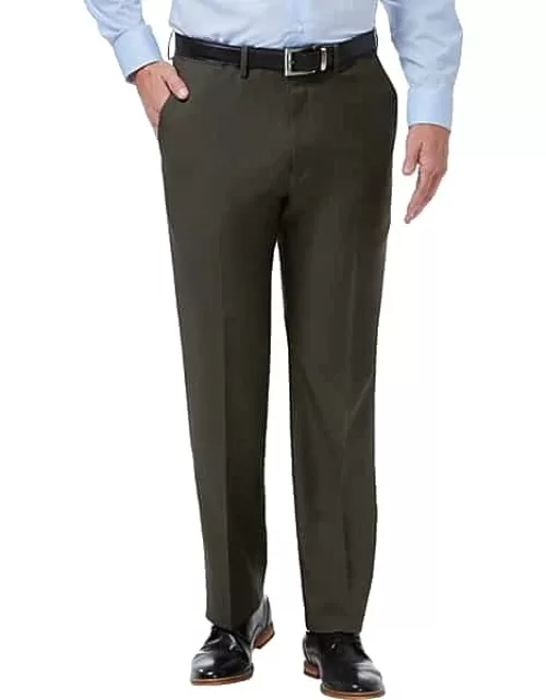 Haggar Men's Premium Comfort Performance 4-Way Stretch Classic Fit Dress Pants Charcoal Gray