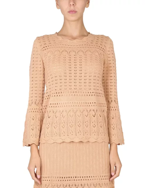 boutique moschino wool blend sweater
