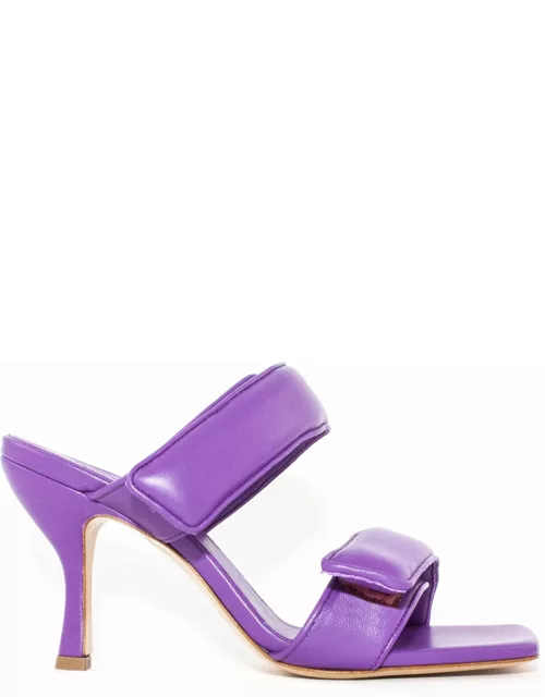 GIA BORGHINI Purple Leather Perni 03 Sandal