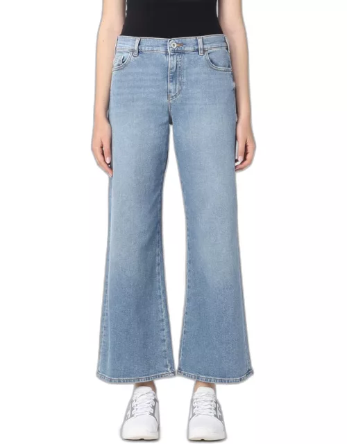 Emporio Armani cropped jeans in washed deni