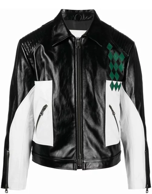 Andersson Bell panelled leather jacket