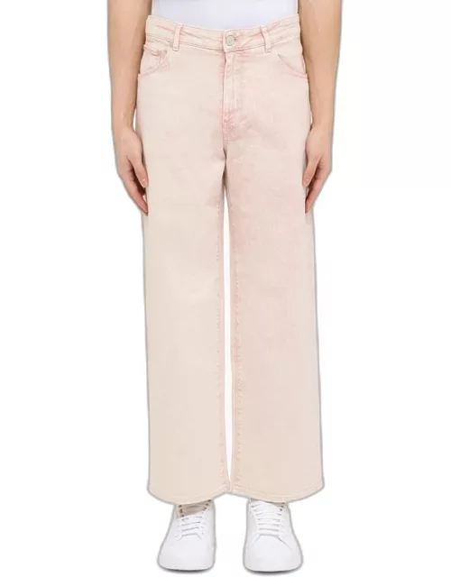 Regular pink cotton jean