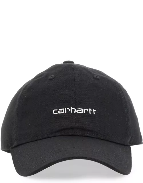 carhartt wip logo embroidery baseball hat