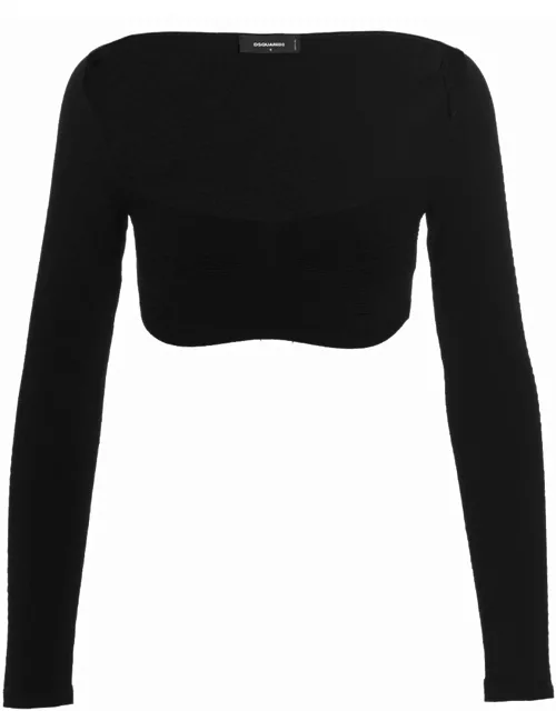 Dsquared2 Ribbed Cropped Sweater