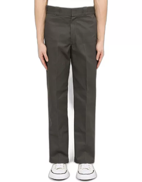 Grey straight-leg trouser