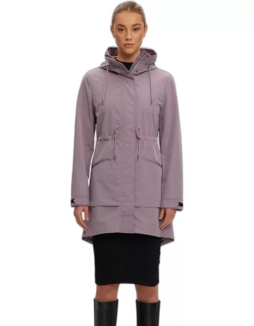 Sibi Women&#39;s Mid Length Raincoat with Articulated Hood