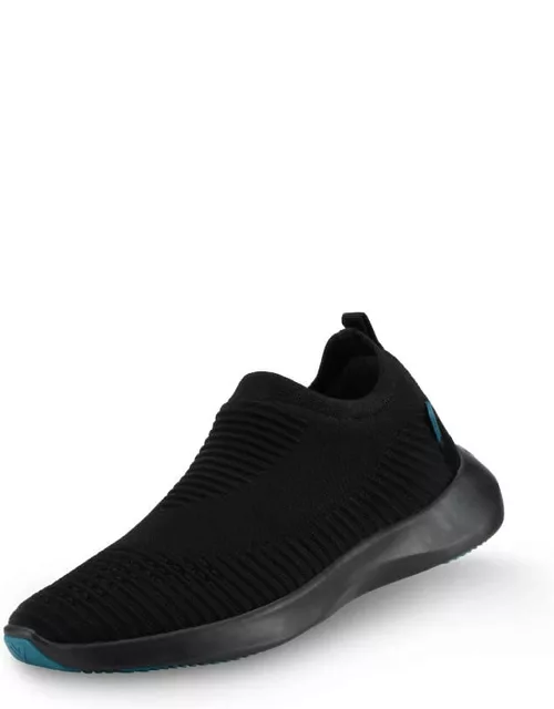 Vessi Waterproof - Vegan Sneaker Shoes - Onyx Black on Black - Women's Everyday Move Slip-ons - Onyx Black on Black