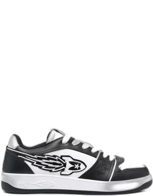 ROCKET - Low sneaker calf black / white