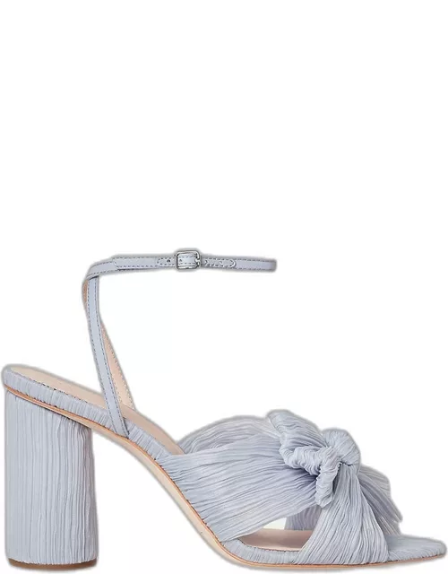 Camellia Knot Ankle-Strap Sandal