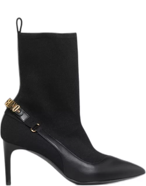 Heeled Ankle Boots MOSCHINO COUTURE Woman colour Black