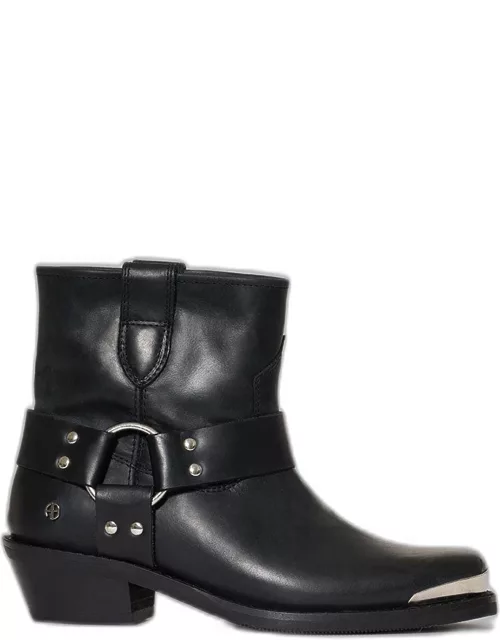 ANINE BING Mid Ryder Boots in Black
