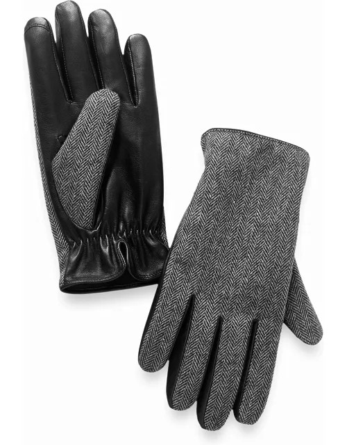 Herringbone Leather Glove