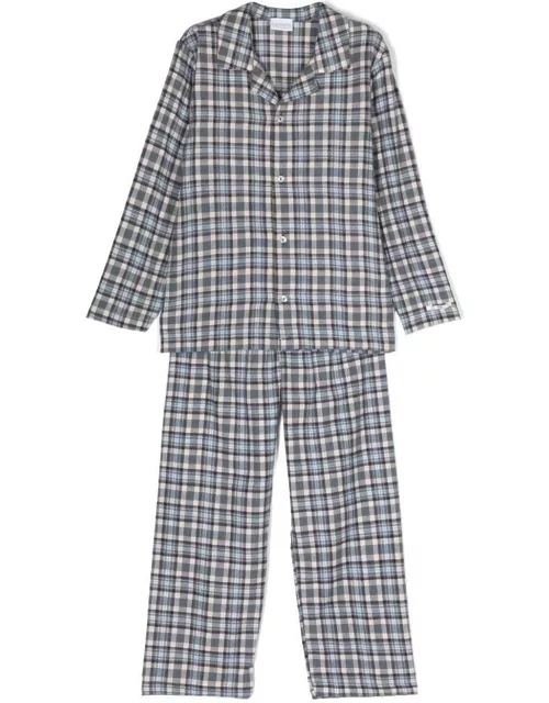 La Perla Check-print Long-sleeve Pyjama