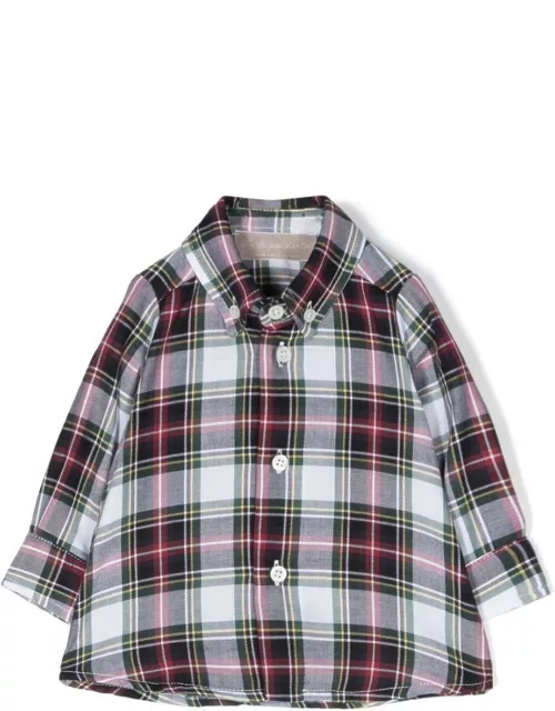 La stupenderia Tartan-print Button-down Shirt