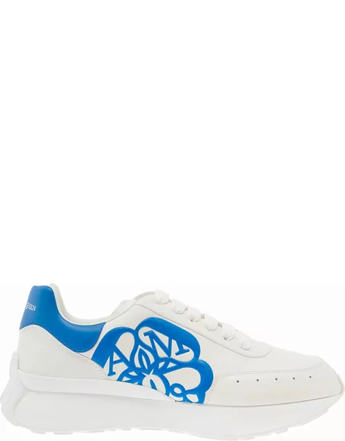 Alexander McQueen White sprint Low-top Sneakers In Leather Man