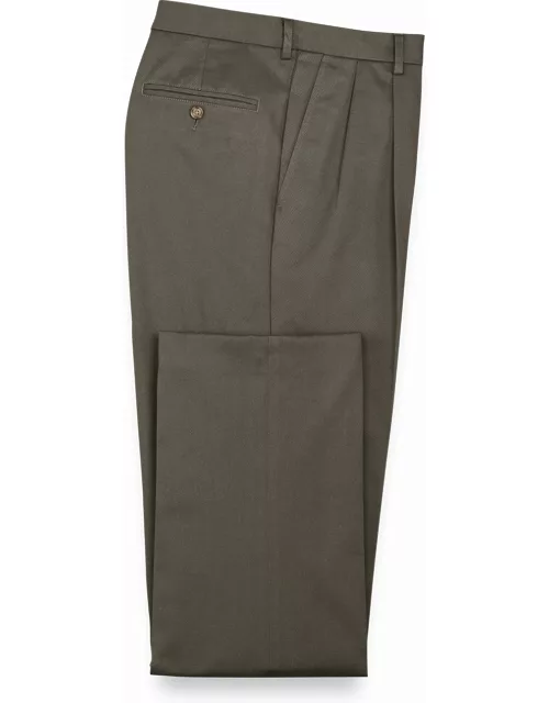 Impeccable Cotton Chino Pleated Pant