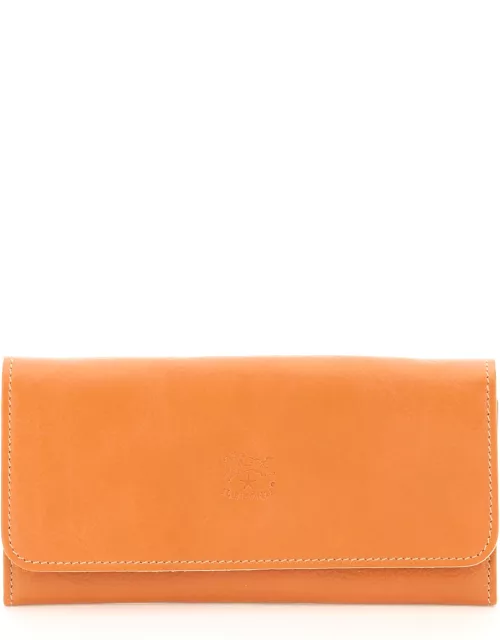 IL BISONTE DOUBLE COWHIDE LEATHER LONG WALLET
