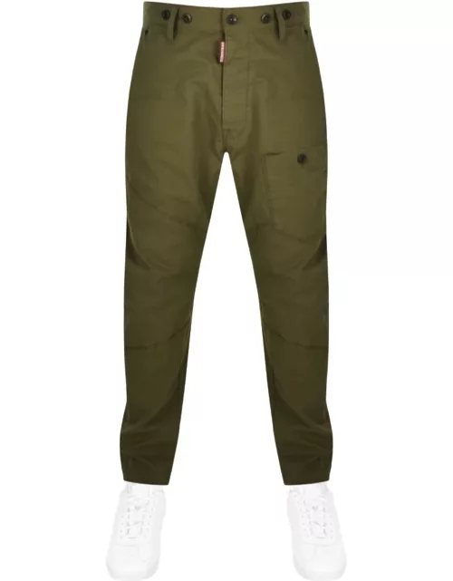 DSQUARED2 Work Combat Trousers Green