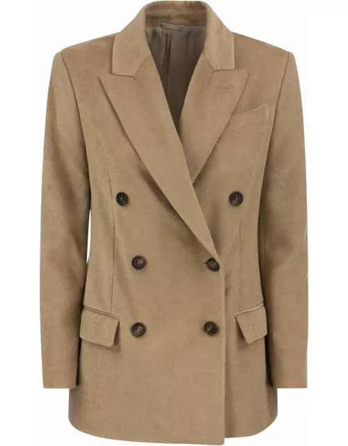 Brunello Cucinelli Double-breasted Jacket With Necklace
