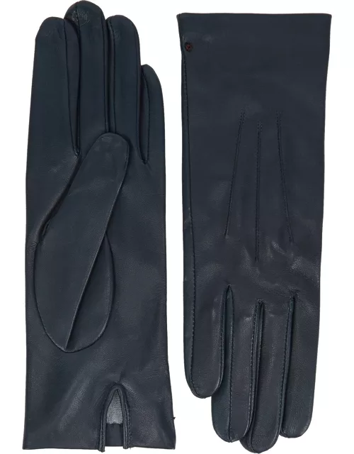 Dents Felicity Navy Leather Glove