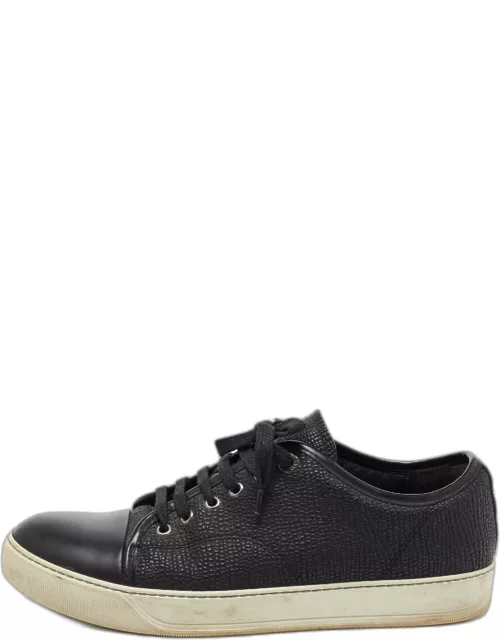 Lanvin Leather Black Leather Low Top Sneaker