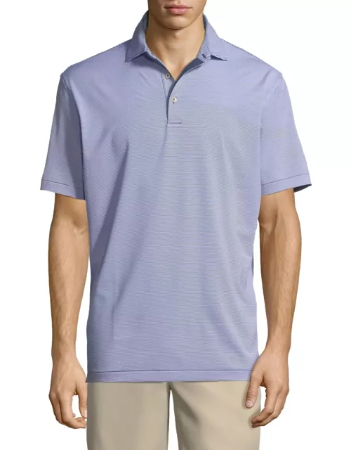 Men's Jubilee Stripe Stretch-Jersey Polo Shirt
