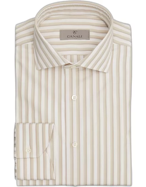 Men's Ombre Stripe Cotton Dress Shirt