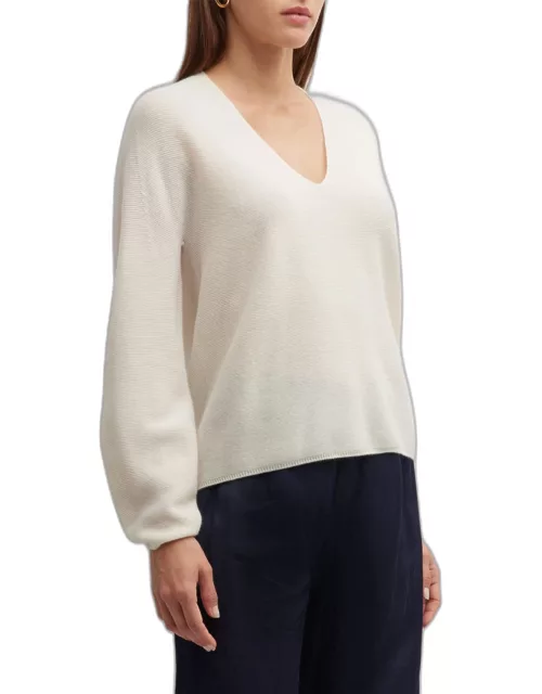 V-Neck Wool-Cashmere Sweater