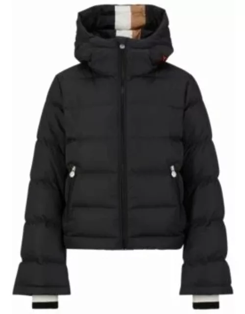 BOSS x Perfect Moment hooded jacket with capsule detailing- Black Women's Casual Jacket