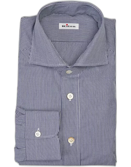 Men's Micro-Check Dress Shirt