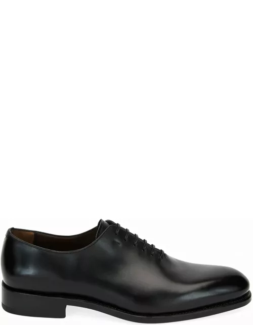Men's Angiolo Tramezza Whole-Cut Leather Lace-Up Shoe