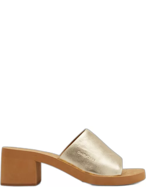 Essie Metallic Slide Sandal