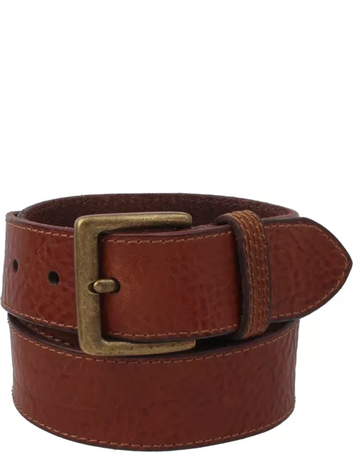 Men's Flat Panel Leather Belt