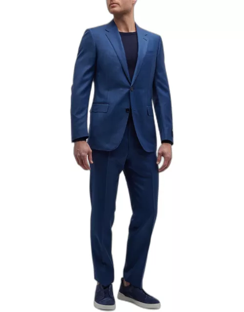 Men's Solid Wool Classic-Fit Suit
