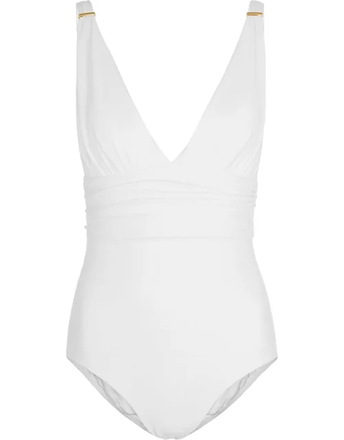 Melissa Odabash Panarea Textured Swimsuit, Swimsuit, White