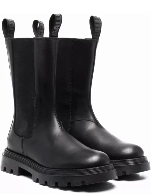 Gallucci Black Leather Boot