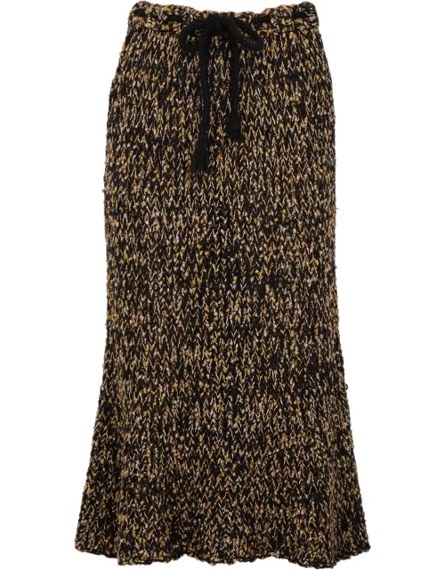 Moncler Genius 2 Moncler 1952 Wool-blend Midi Skirt - Brown