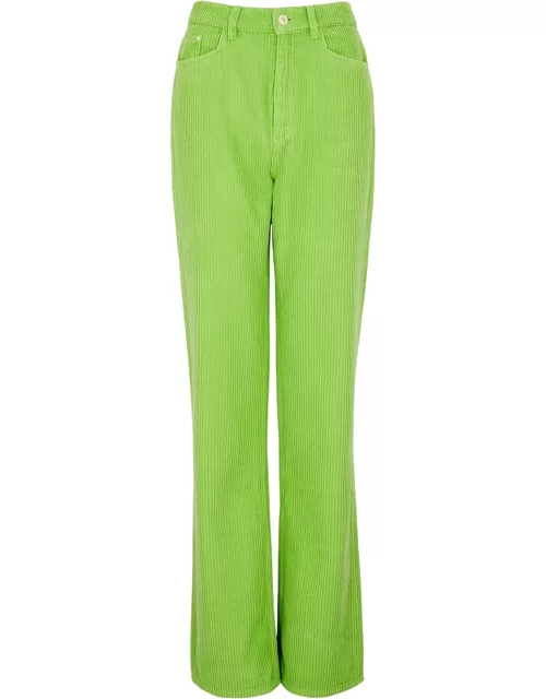 Wandler Rose Straight-leg Corduroy Jeans - Bright Green