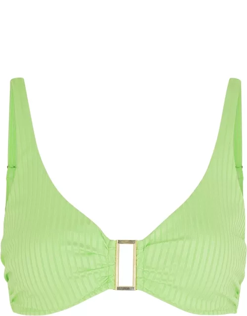 Melissa Odabash Bel Air Ribbed Bikini Top - Lime