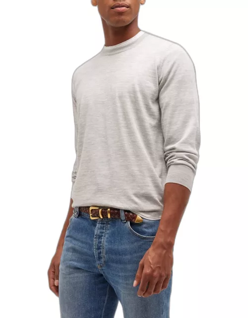 Men's Wool-Cashmere Crewneck Sweater