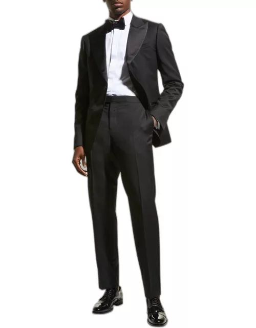 Men's Satin-Lapel Tuxedo Suit