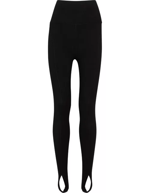 Victoria Beckham VB Body Stretch-knit Stirrup Leggings - Black
