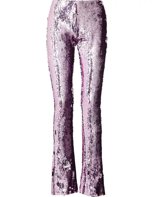 Marques' Almeida Flared-leg Sequin-embellished Trousers - Pink