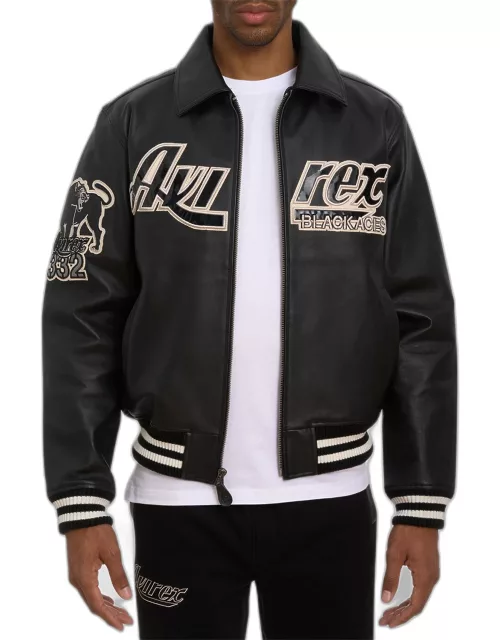Men's Tuskegee Black Aces Leather Jacket