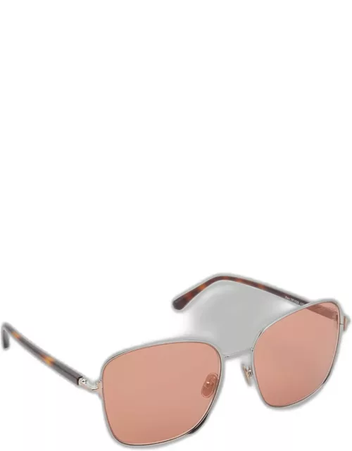 Fern Square Mixed-Media Sunglasse