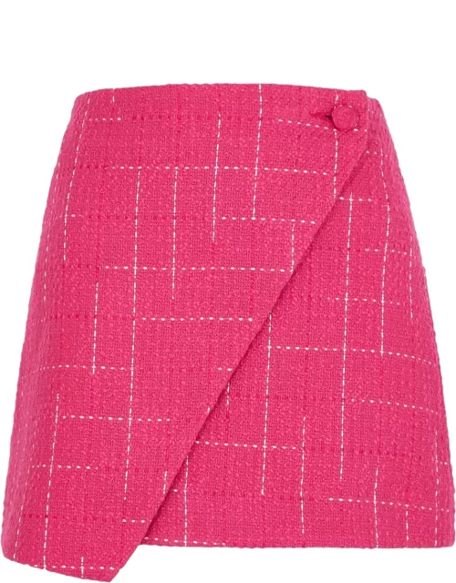 Saks Potts Clara Bouclé Cotton-blend Mini Skirt - Pink