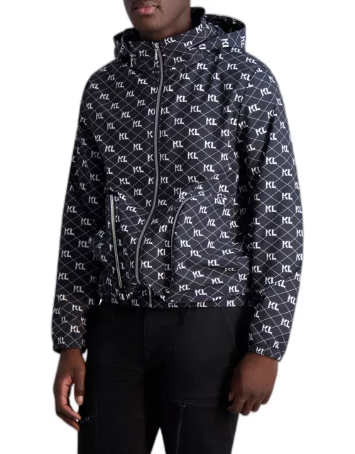 Men's Monogram Hooded Zip Jacket