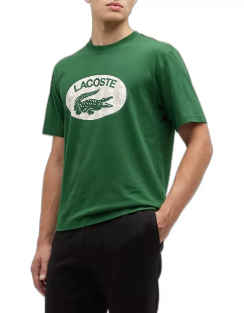 Men's Monogram Crocodile Logo T-Shirt