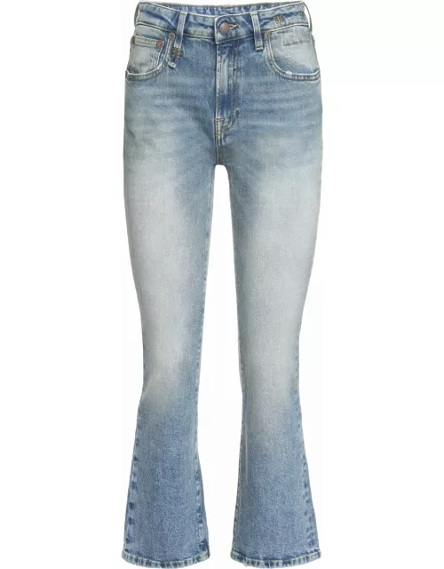 R13 Cropped Flared Jean