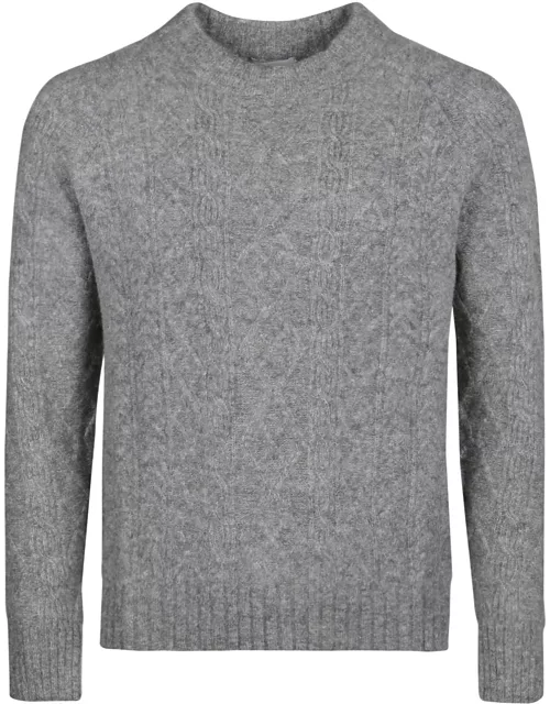 Ballantyne Aran Round Neck Sweater
